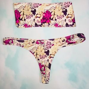 White fox thong bikini